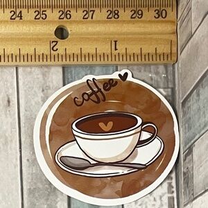 🌀10/$10🌀 Coffee Reusable Waterproof Vinyl Sticker Decal